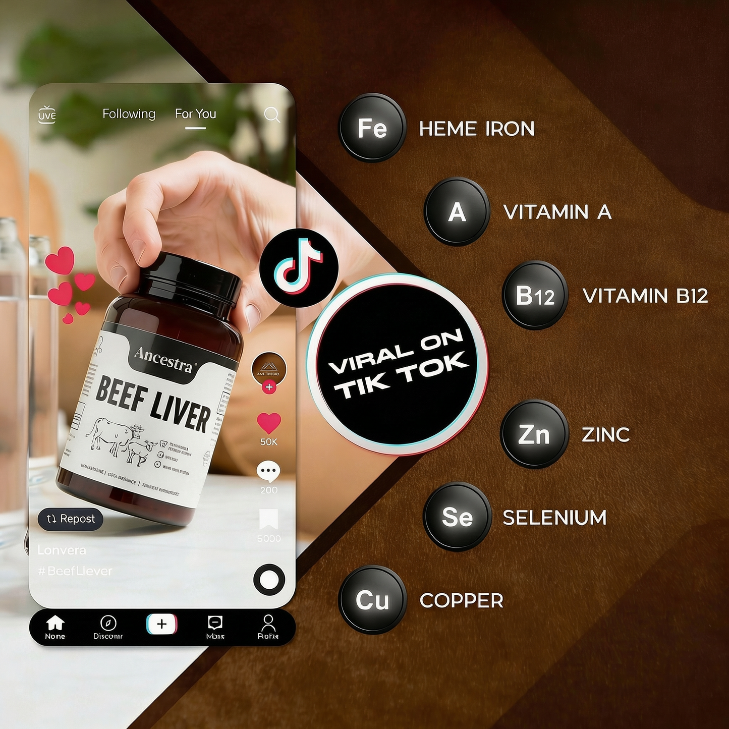 Ancestra™ Men’s Testosterone & Vitality Support Formula