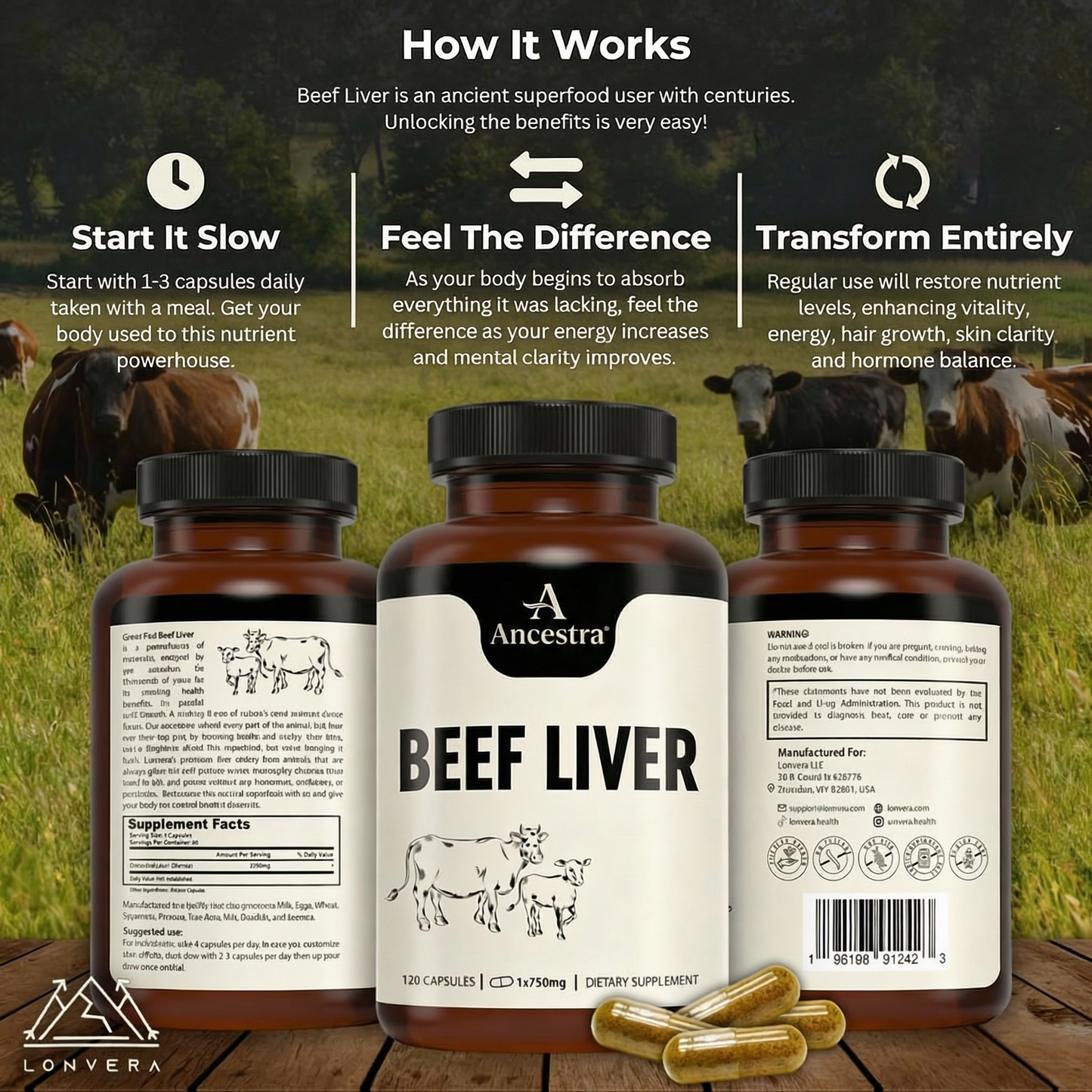 Ancestra™ Men’s Testosterone & Vitality Support Formula